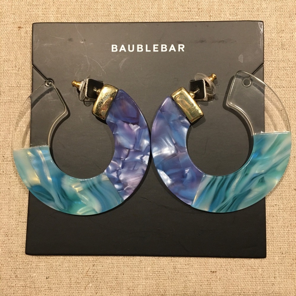 BaubleBar Acrylic Hoops